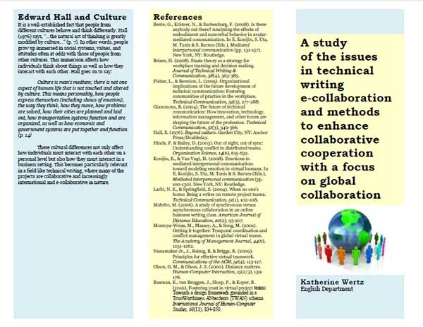 Technical Writing E-Collaboration Paper Brochure