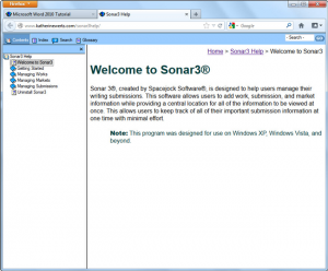 Sonar3 Help System