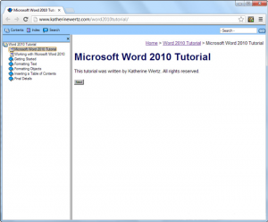 Word 2010 Tutorial